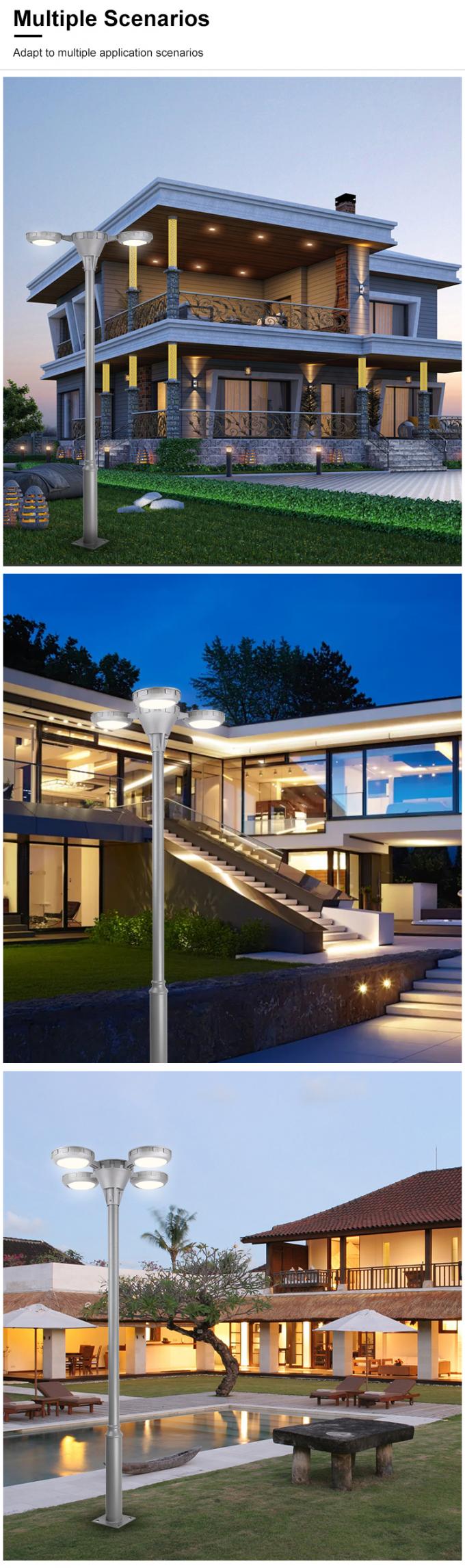 El aluminio blanco caliente impermeable al aire libre de la iluminación IP65 del alto brillo llevó la lámpara solar del jardín
